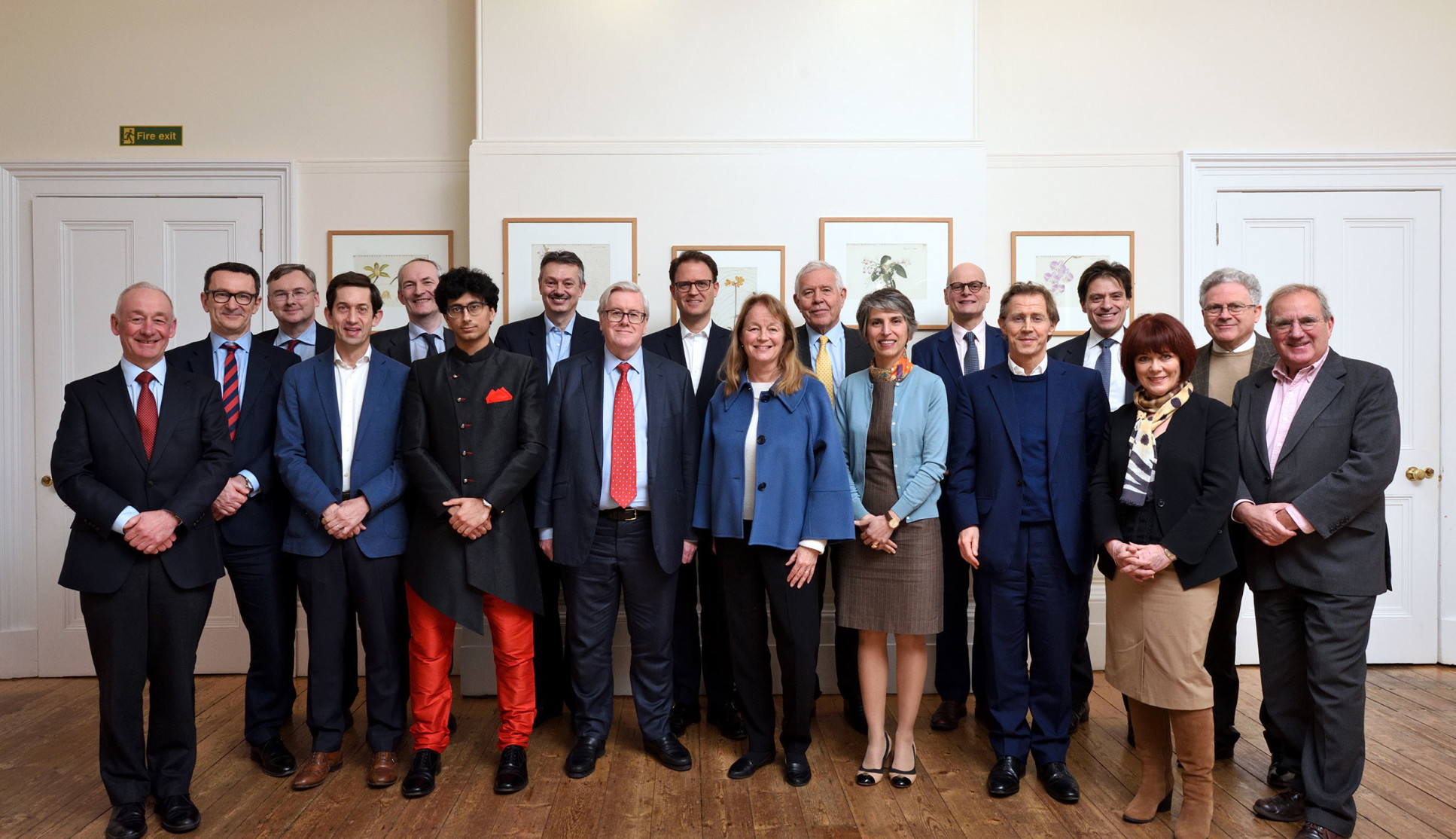 Members of Imperial College London's 2019–20 Council. Back row, from left: Mr John Neilson; Professor Richard Craster; Professor Nigel Brandon; Mr Toby Courtauld; Sir Jonathan Michael; Professor Ian Walmsley; Mr Muir Sanderson; Professor Jeremy Sanders. Front row, from left: Mr Christopher Brinsmead; Mr John Cullen; Professor Francisco Veloso; Mr Abhijay Sood; Mr John Allen; Professor Alice Gast; Dr Mahnaz Safa; Mr Chris Williams; Professor Terry Tetley; Professor Jonathan Weber.