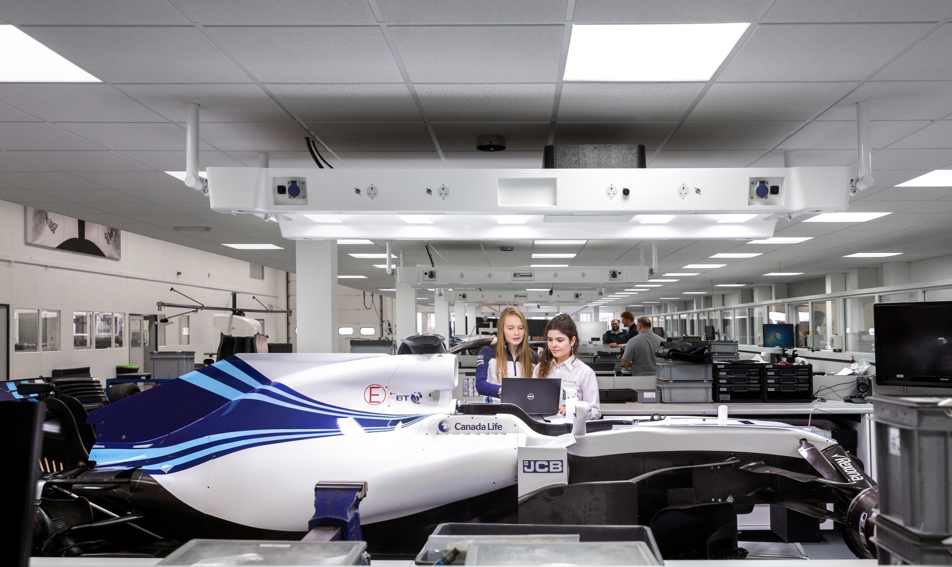 Student on Industry placement at Williams Racing in Oxford.