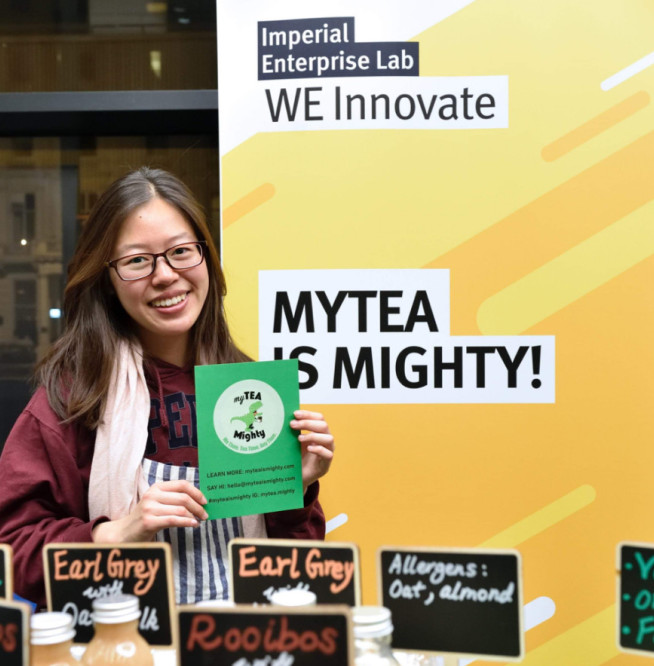 Tina Chen at the WE Innovate competition