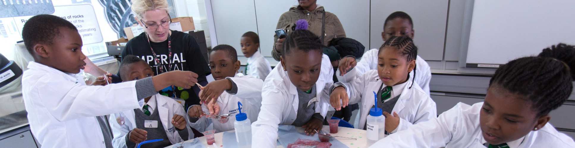 Staff working in Reach Out Lab