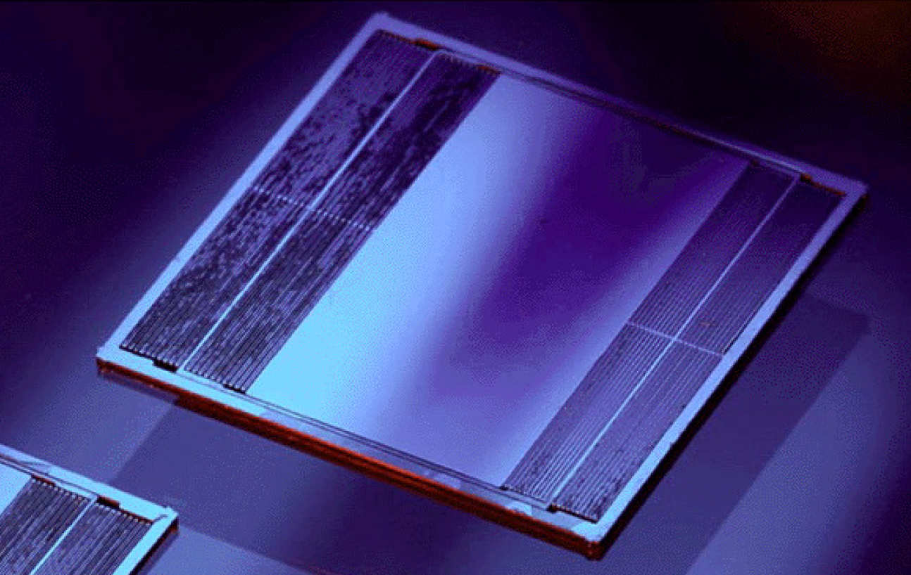 Mass-spring system, constructed by through-wafer etching using DRIE