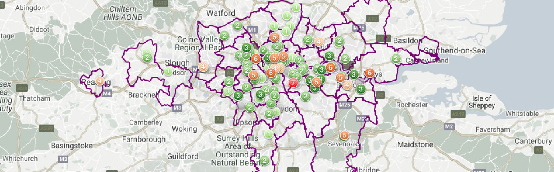 Measurement of pollution across London