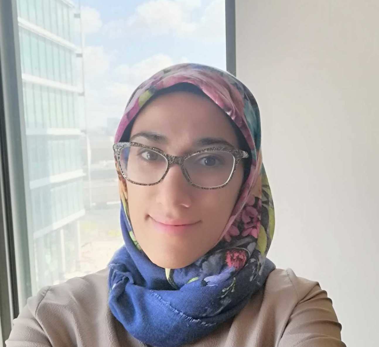 A photograph of Zainab Albader