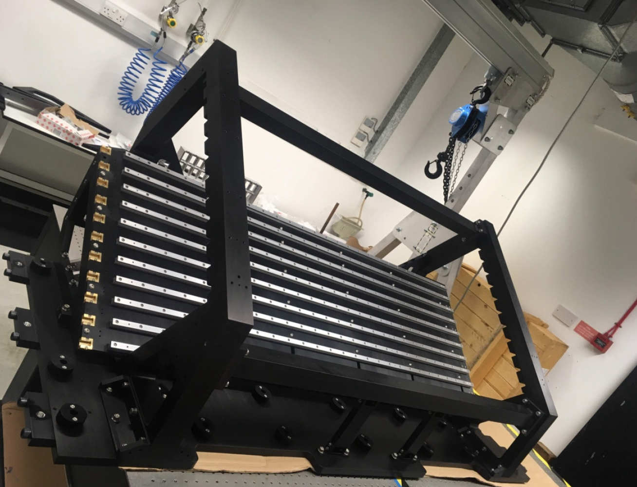 A picture of the constructed photon detector