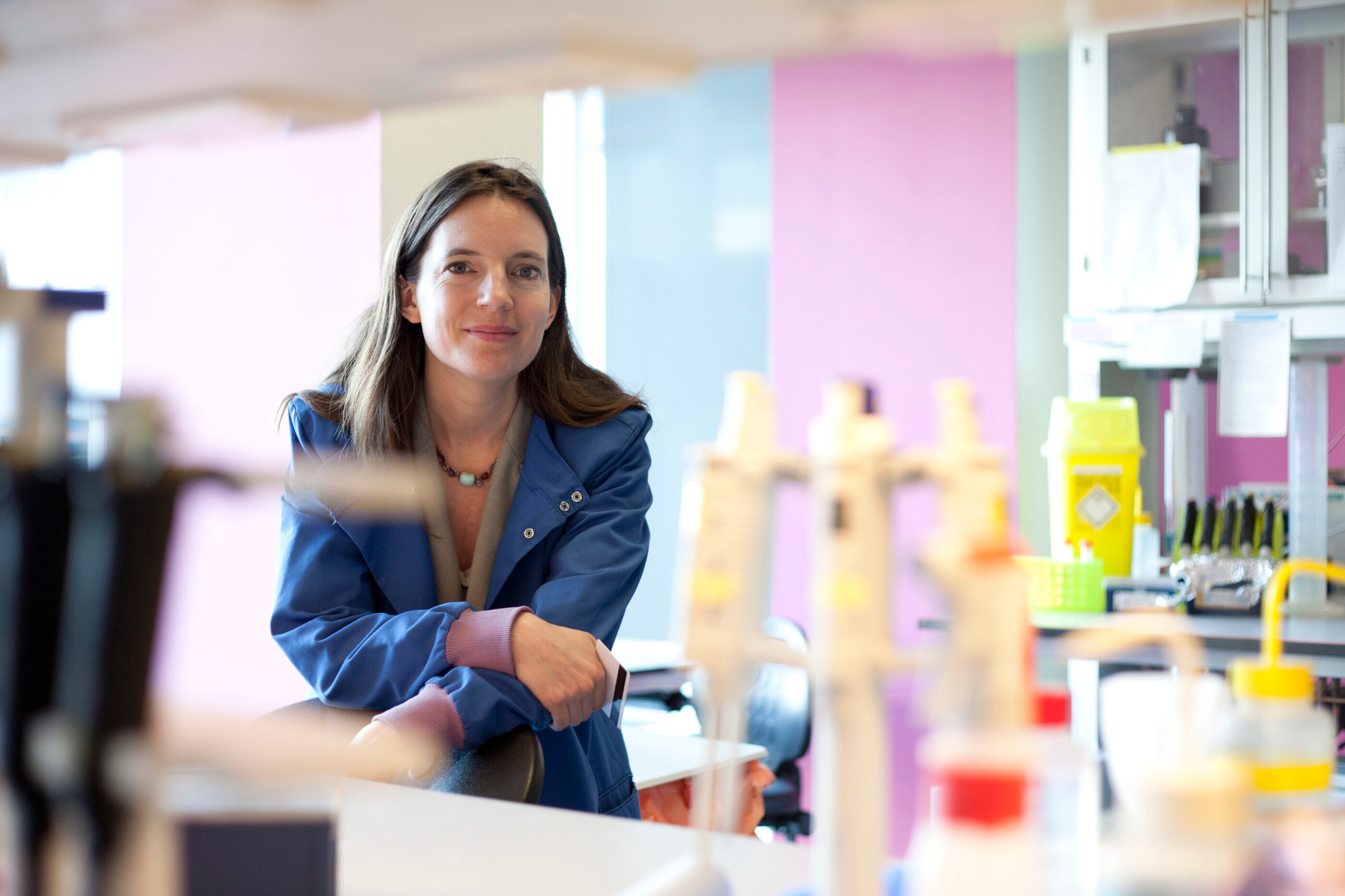 Prof Molly Stevens in the lab